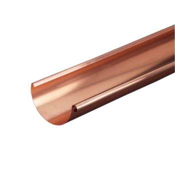 VMZINC tagrende 280x0,7mmx3m halvr  kobber