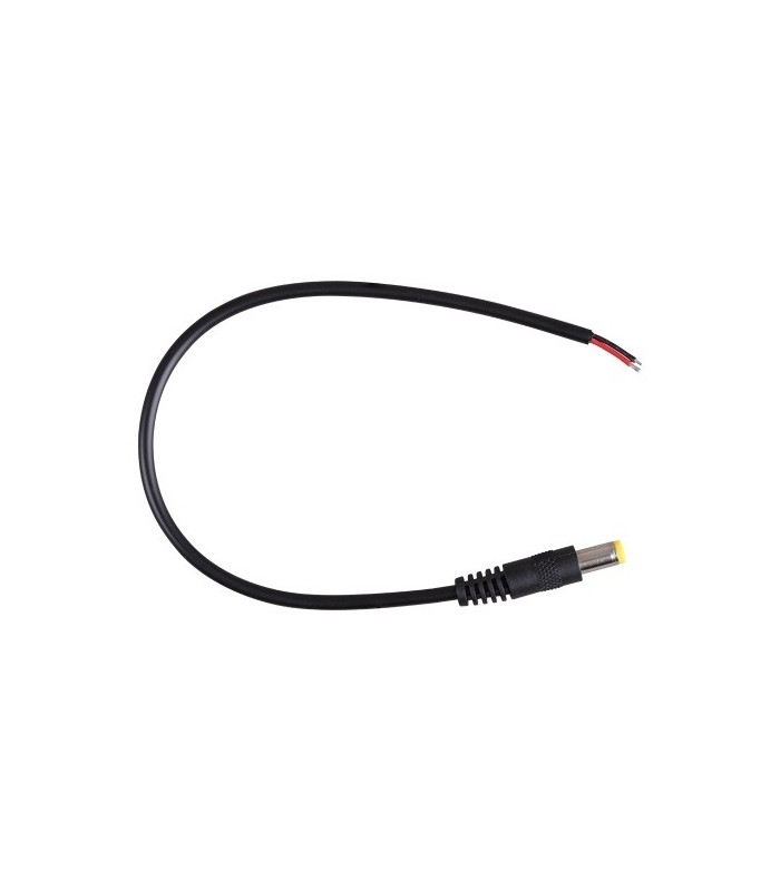 DC hanstik - 5V-48V, sort