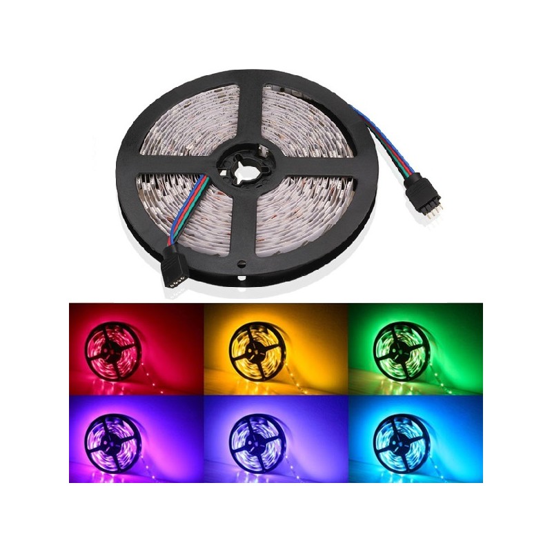 10,8W/m RGB LED strip - 5m, 60 LED pr. meter