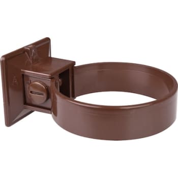 Plastmo plastrørholder 2pak, Ø75mm , brun