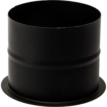 150 mm. Metalbestos Sorte røgrør murbøsning, lige 100 mm.