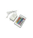 RGB kontroller med fjernbetjening - 12V, infrarød, 60W