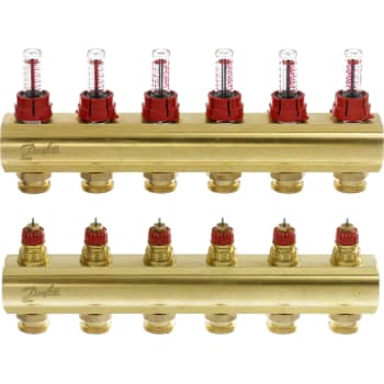 Manifold 6+6 med flowmeter