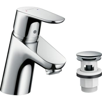 Hansgrohe Focus håndvaskarmatur 70 med push-open BV, krom