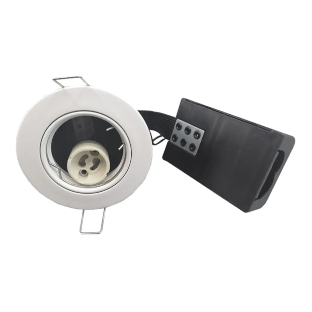Indbygningsspot 230V GU10  max 7W Led -mat hvid