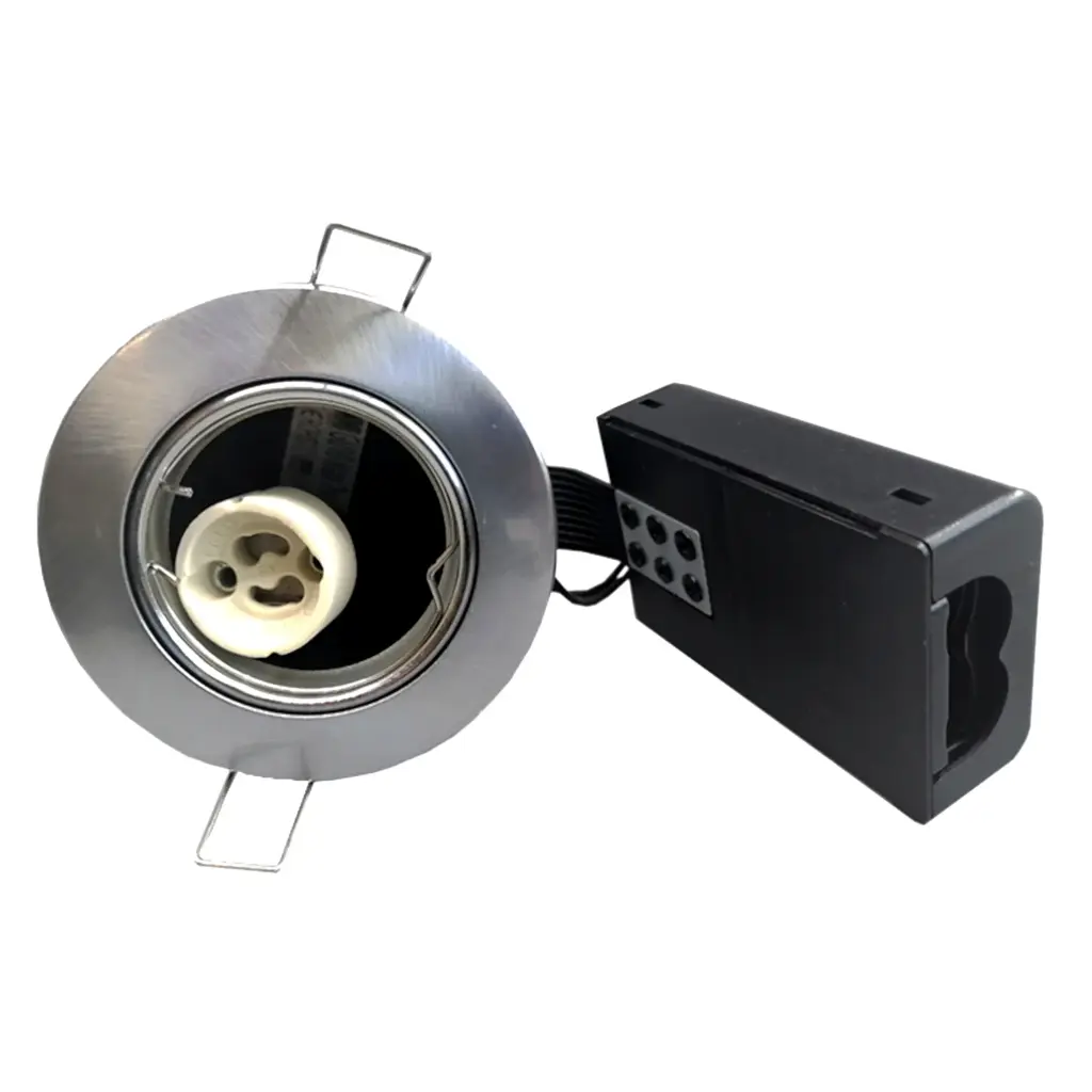 Indbygningsspot 230V GU10 Max  7W LED Børstet