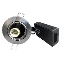 Indbygningsspot 230V GU10 Max  7W LED Børstet