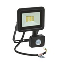 20W LED projektør m. sensor 4000K 1750 Lumen