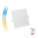 6W Led indbygnings panel 112*112mm med Justerbar kelvin