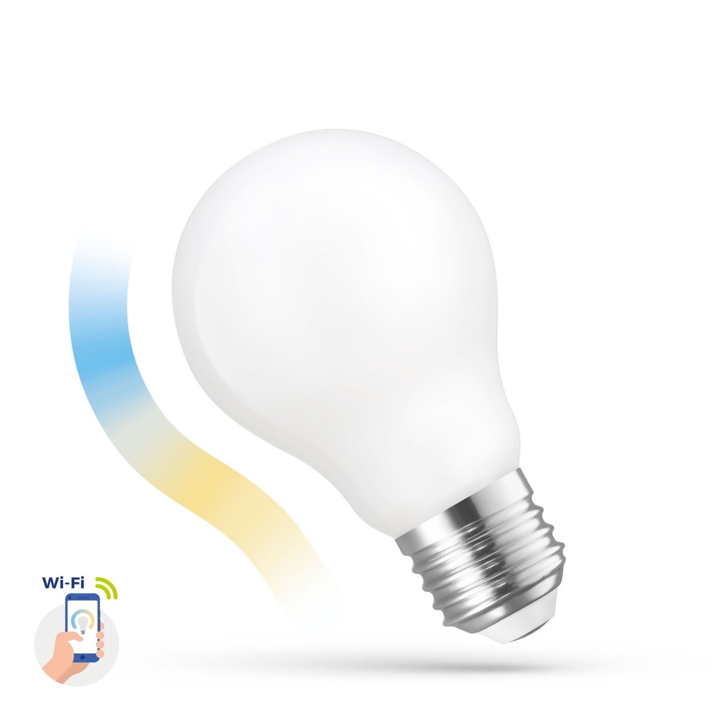 9W Led pære med WI-FI Og justerbar kelvin E27