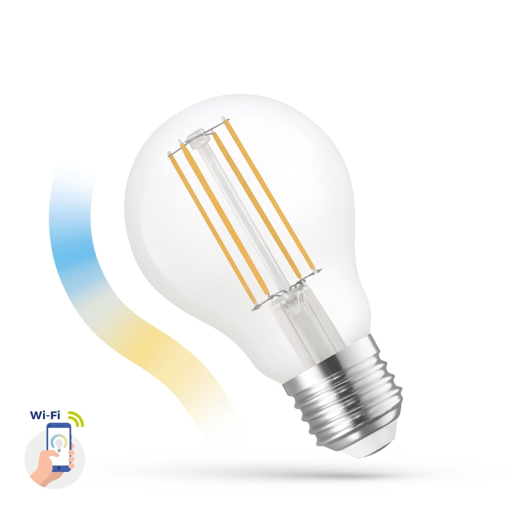 5W Led pære med WI-FI Og justerbar kelvin E27