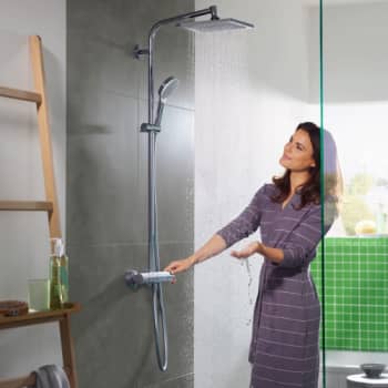 Hansgrohe Crometta E Showerpipe 240 1jet, krom