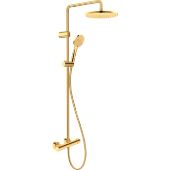 Duravit brusesystem 1000 i poleret guld, inkl hånd/hovedbruser