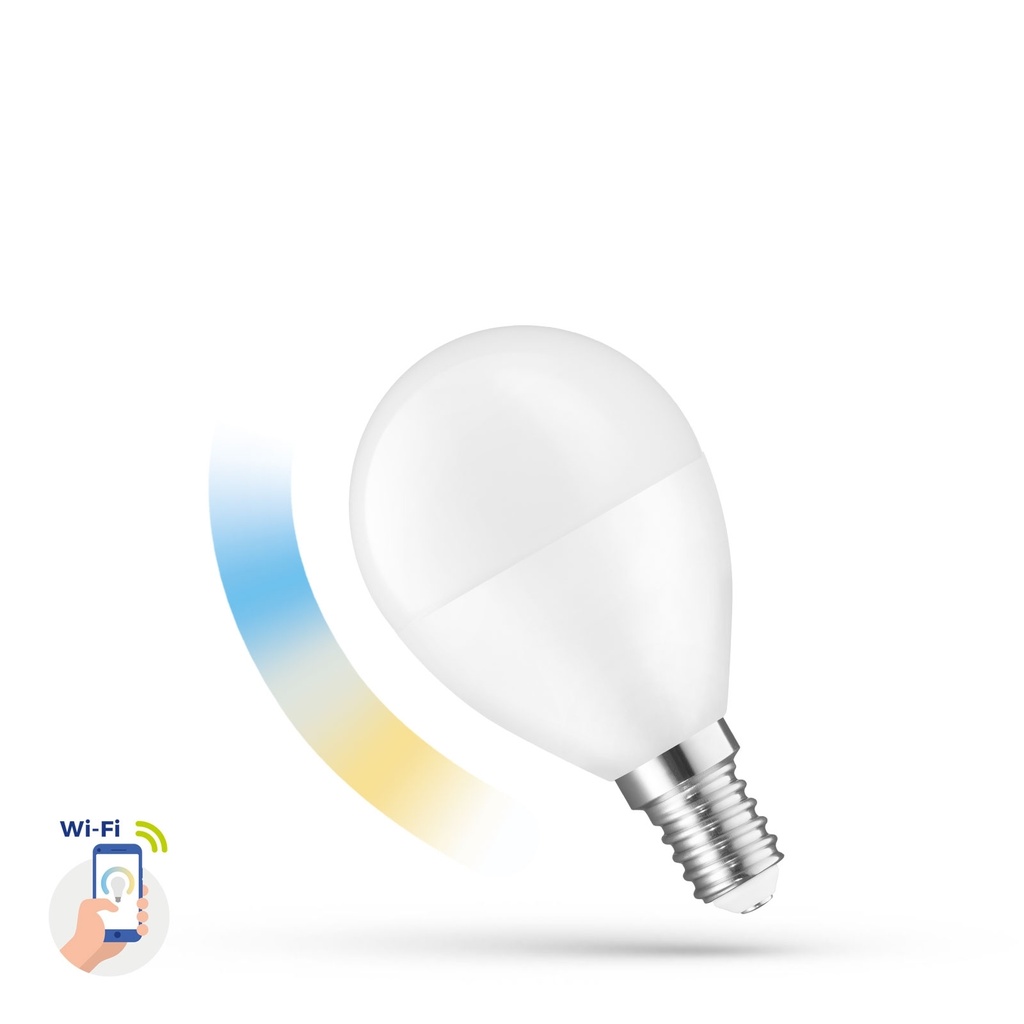5W Led pære med WI-FI Og justerbar kelvin E14
