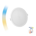 12W Led indbygnings panel Ø 162mm med Justerbar kelvin