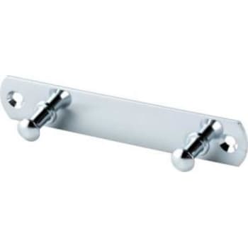 Knagerække med 2 kroge krom