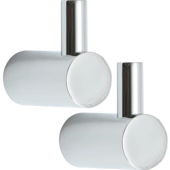Lavabo Luna håndklædekrog mellem 2 stk krom