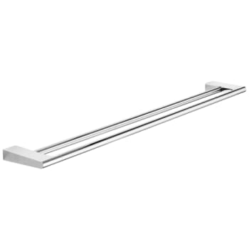 Håndklædestang, dobbelt, 810 mm, krom