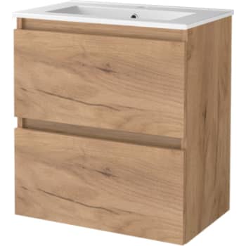 Sanibell Basicline kompakt grebsfri møbelsæt 61x39,5cm whiskey eg