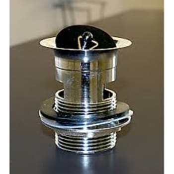 1.1/4" Bundventil med prop + overløb