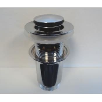 Bundventil  1 1/4" med push open og overløb
