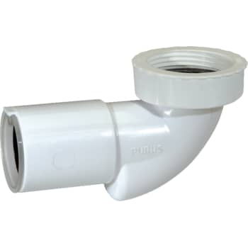 Purus PUM bundventil-vinkel 40 mm X 1.1/4-1.1/2" med lugtspærre