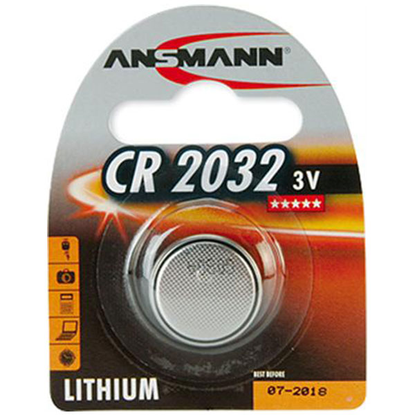 Knapcelle batteri 3V/240mAh CR2032 - 1 stk.