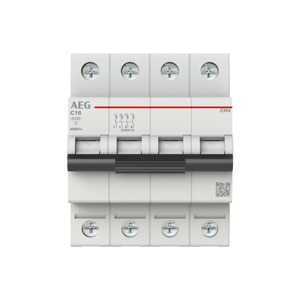AEG automatsikring 13A 3P+N 6KA