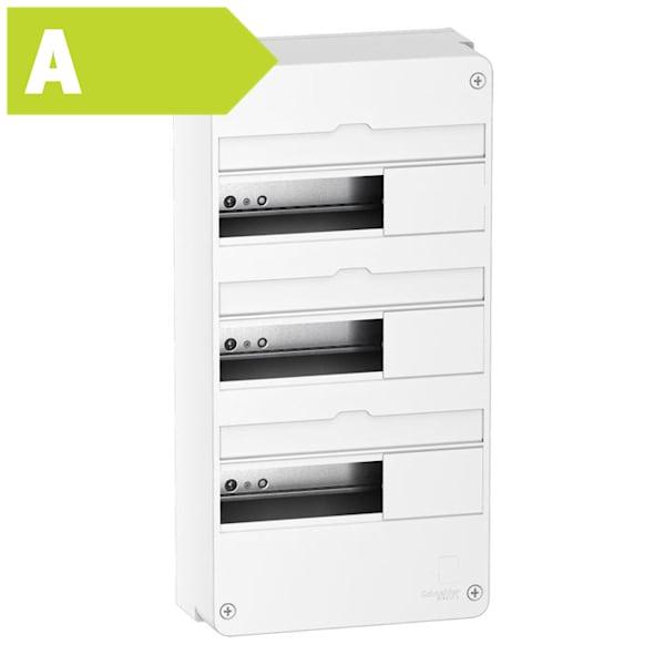 Resi9 CX Gruppetavle 3 x 13 modul, hvid