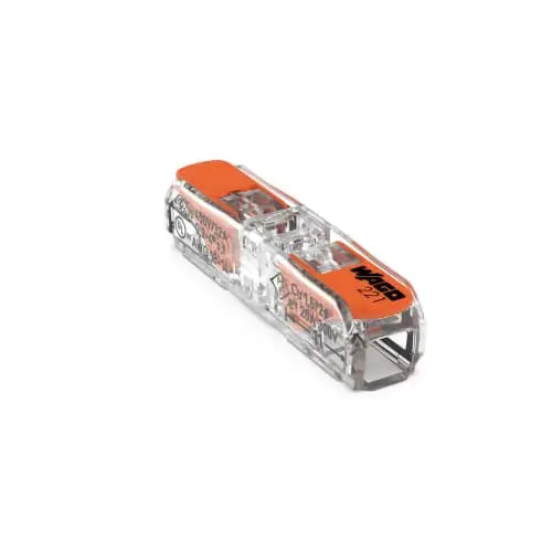 Inline Samlemuffe 0,2-4 mm² transparent, serie 221