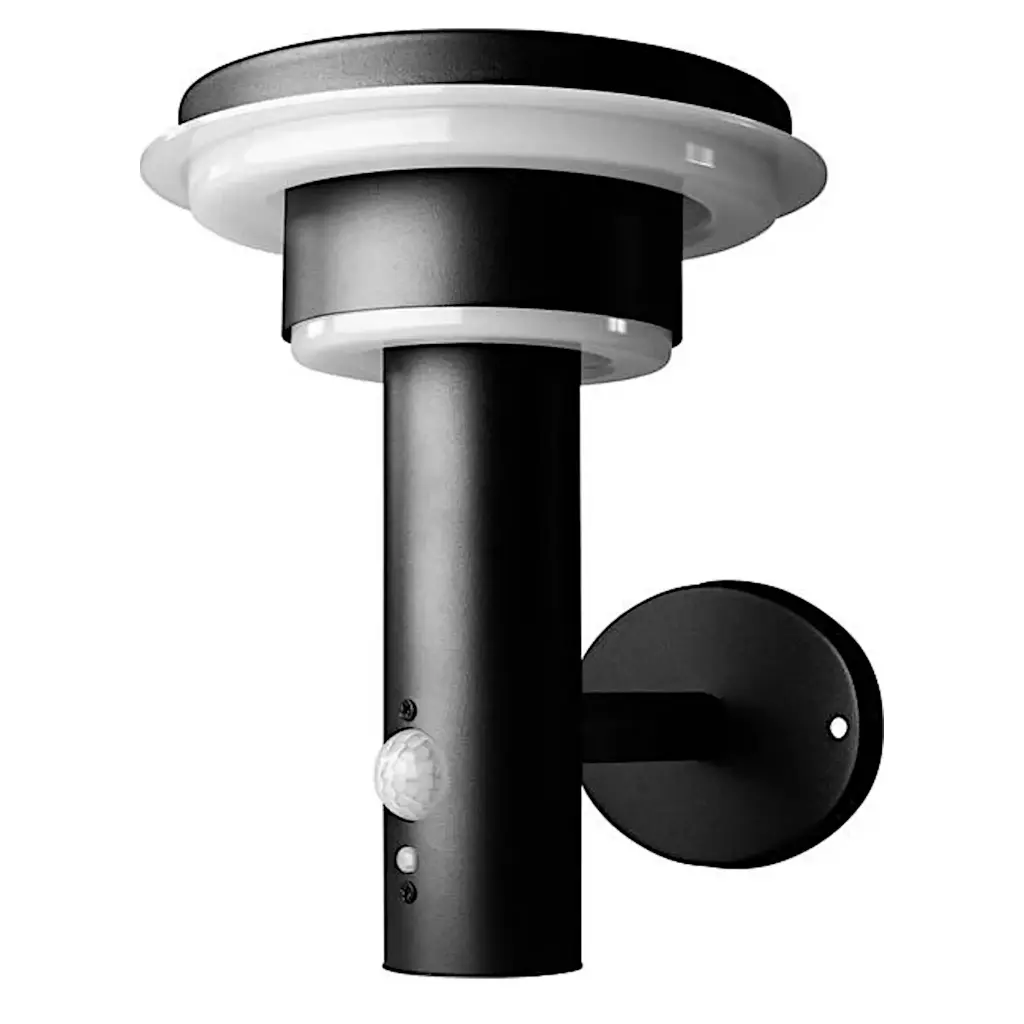 LEDVANCE Endura® Style Solar, væglampe, m/sensor, 6W, IP44, sort