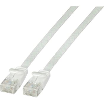 Patchkabel flad UTP Kat.6, 2M, hvid