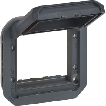 PLEXO 55 IP55 Mosaic adaptor 2 modul antracit, antracit klaplåg
