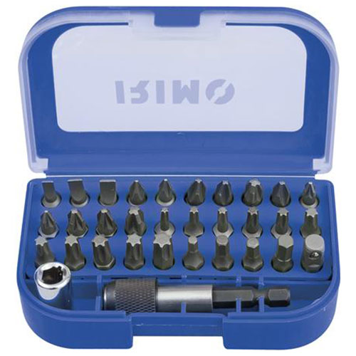 Bitsæt med 32 dele, 30 bits, bitsholder og adapter