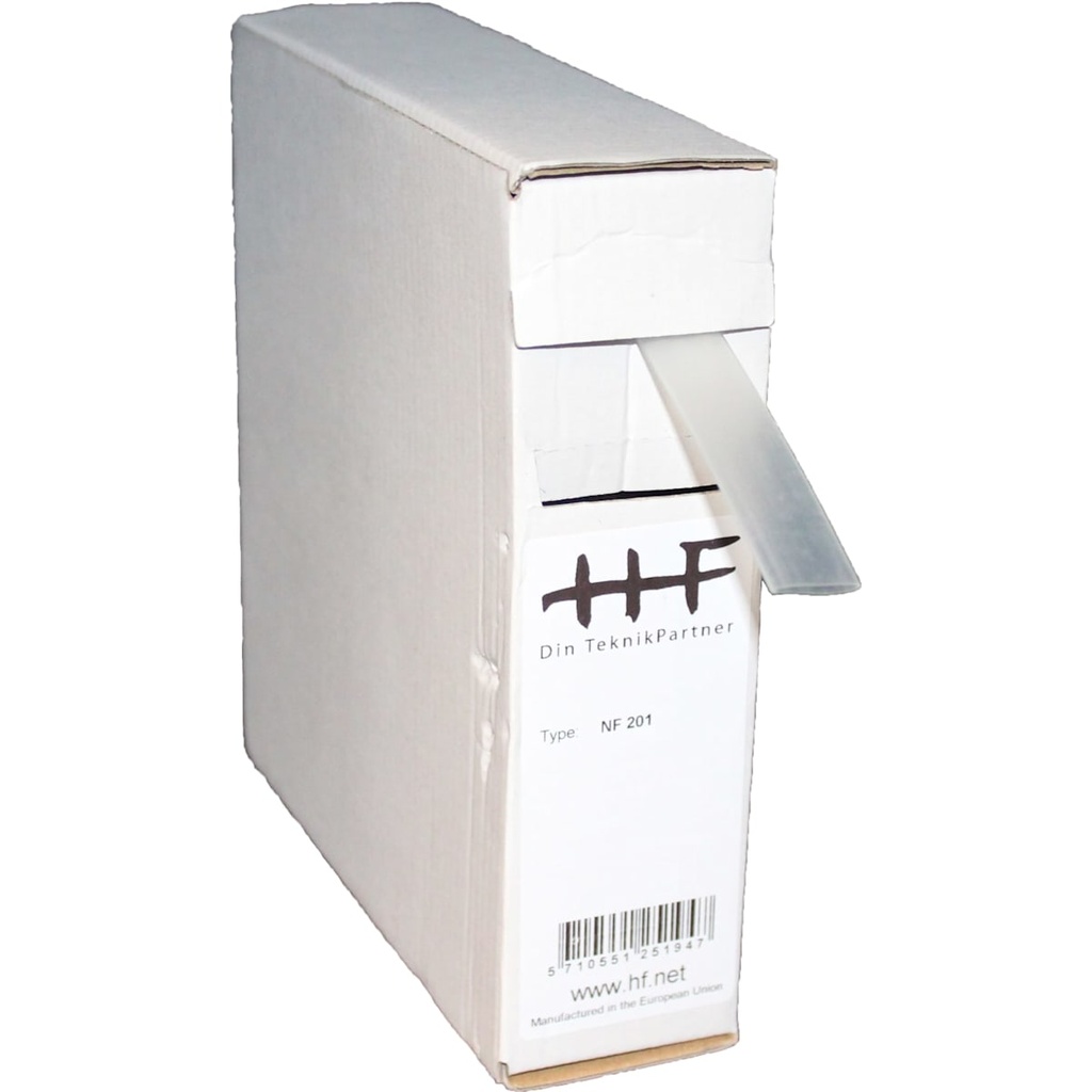 Krympeflex 2:1 Klar 19,0-9,6 mm, uden lim i dispenser boks, 5M