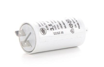 MOTOR kondensator - 3,5uF / 400V, Spadestik