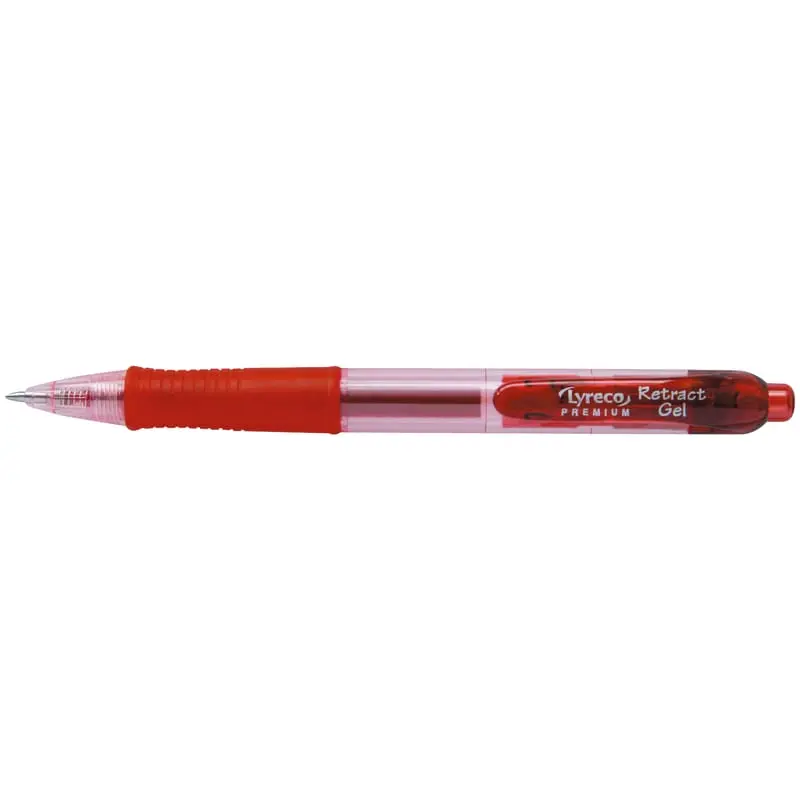  Lyreco Premium Retract 07 gelpen, 12 stk., rød