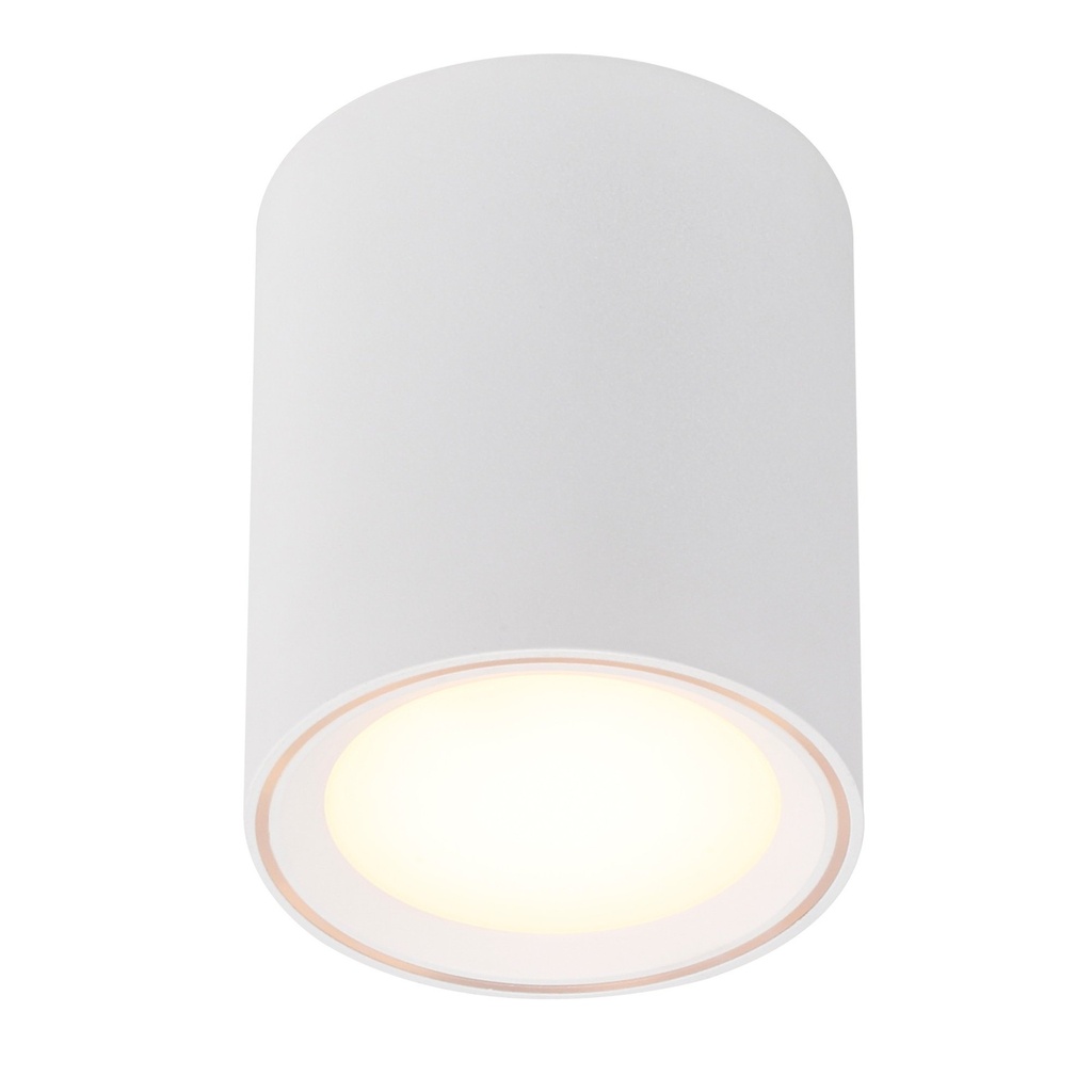 Påbygningsspot Fallon Long, LED 8,5W 500 lumen, hvid/hvid