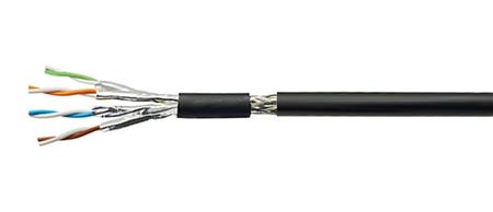 KABEL KAT7 S/FTP 4P PE 500M SORT FCA