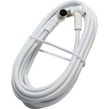 Antennekabel CTV A 3,0M med IEC stik vinklet, hvid