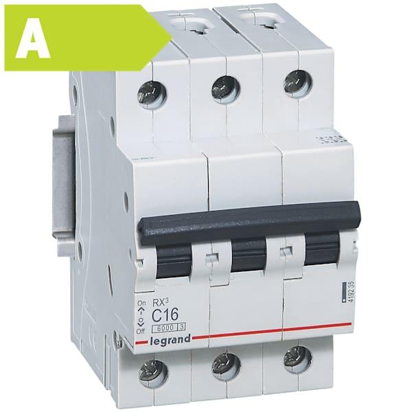 Automatsikring RX3 C 32A 3P, 3M, 6kA