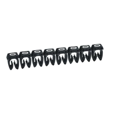 Legrand ledningsmærke CAB3 38210 0,5-1,5MM2 mærke 0 sort P1200