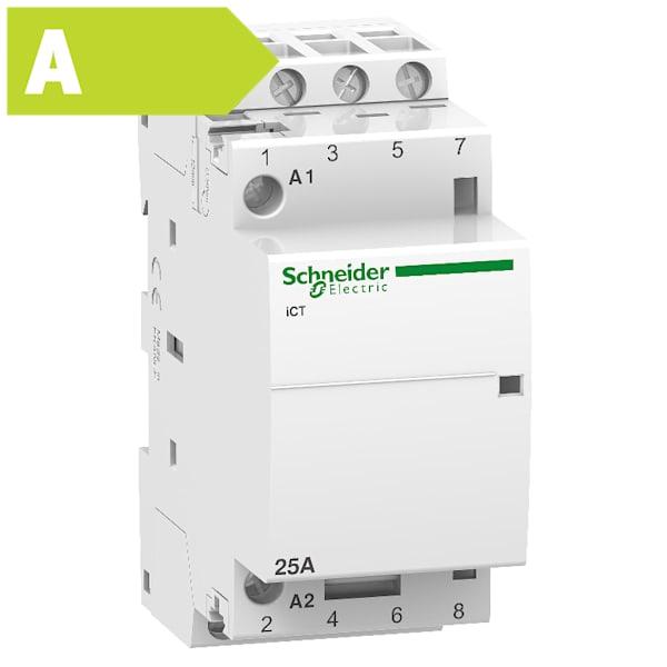 Modulkontaktor ICT 25A 4 slutte 230V