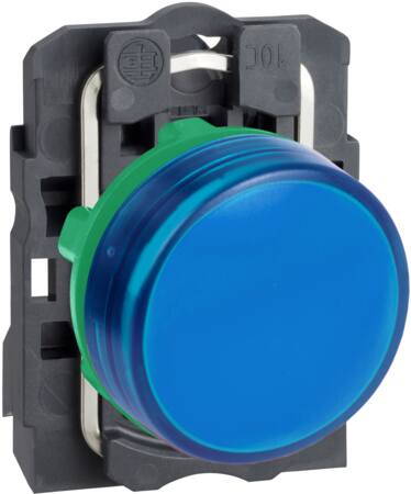 Harmony signallampe komplet med LED i blå farve og 24VAC/DC forsyning