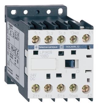 TeSys K kontaktor LP1K1201BD 3P 12A AC3 5.5kW@400V 1NC hjælpe kontakt 24V DC spole