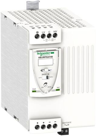 Modicon switchmode strømforsyning universal med 24 VDC 240 W-10 A udgang og 100-500 VAC 1 eller 2-fa