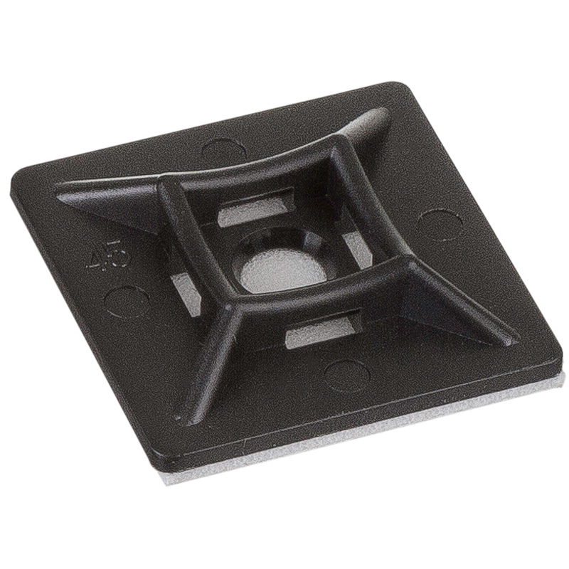 Strips / Kabelbinder holder 19x19mm, sort