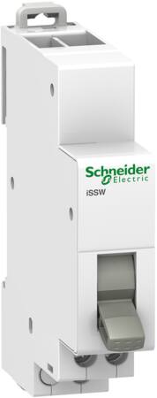 Acti9 omskifter til DIN-skinne 20A 1CO med 3 positioner 230V. Bredde 18 mm.