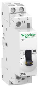 Kontaktor iCT 25A 2NO 230VAC on/off modulkontaktor bredde 18mm