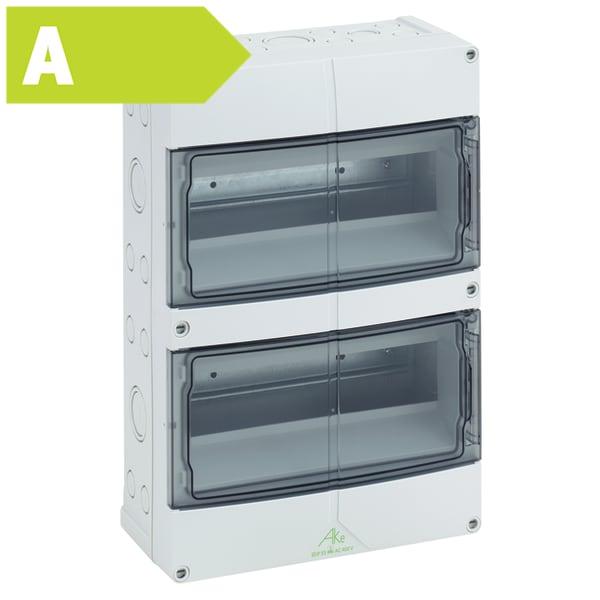 Gruppetavle AKe 24-L, 24 modul, uden PE/N terminal, IP55